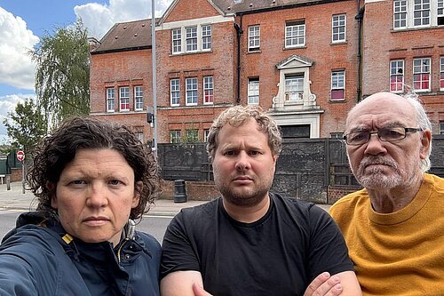 Higham Hill Liberal Democrats outside the former Walthamstow Police Station